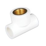 Teu PPR 20 mm Supratherm, 1/2", filet interior, alb
