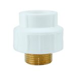 Mufa PPR 32 mm Supratherm, 1", filet exterior, alb