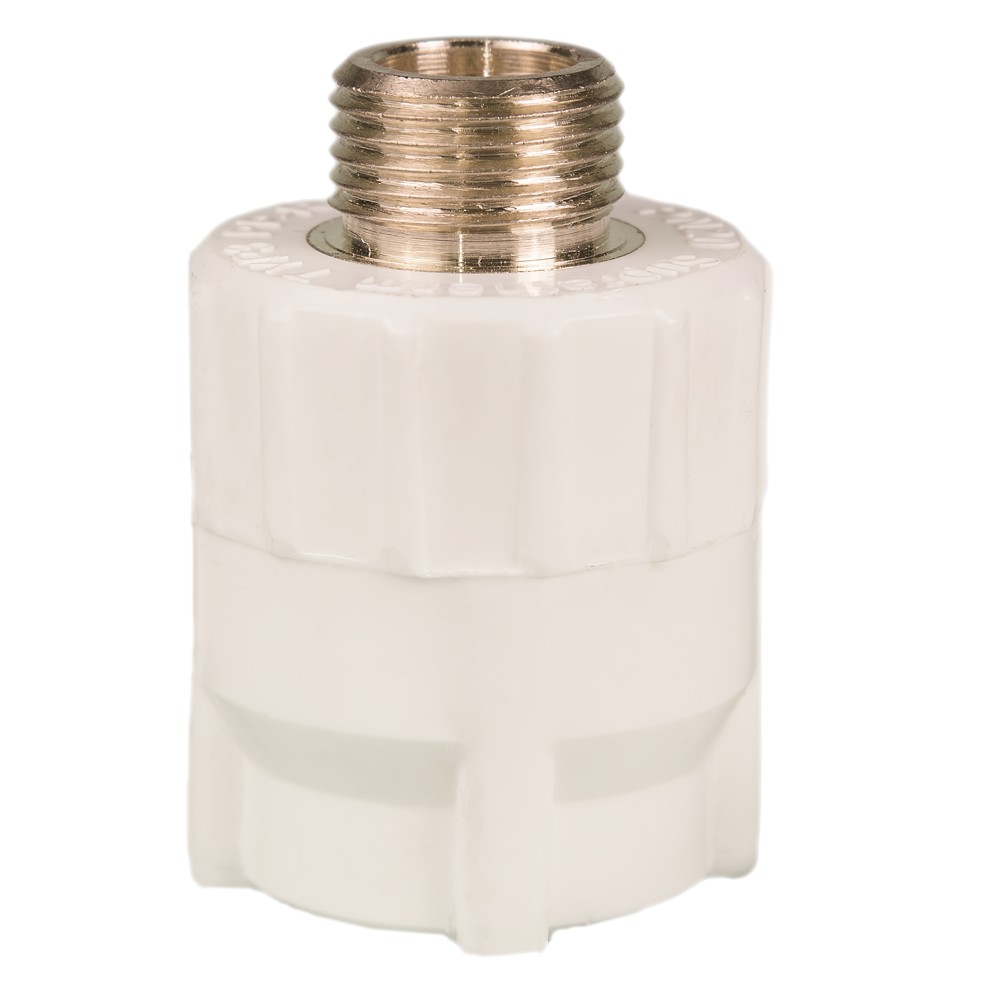 Mufa PPR 25 mm Supratherm, 1/2", filet exterior, alb Mufa PPR 25 mm Supratherm, 1/2", filet exterior, alb