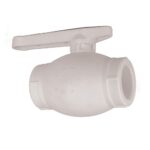 Robinet de trecere PPR Vesbo, cu sfera, alb, 40 mm