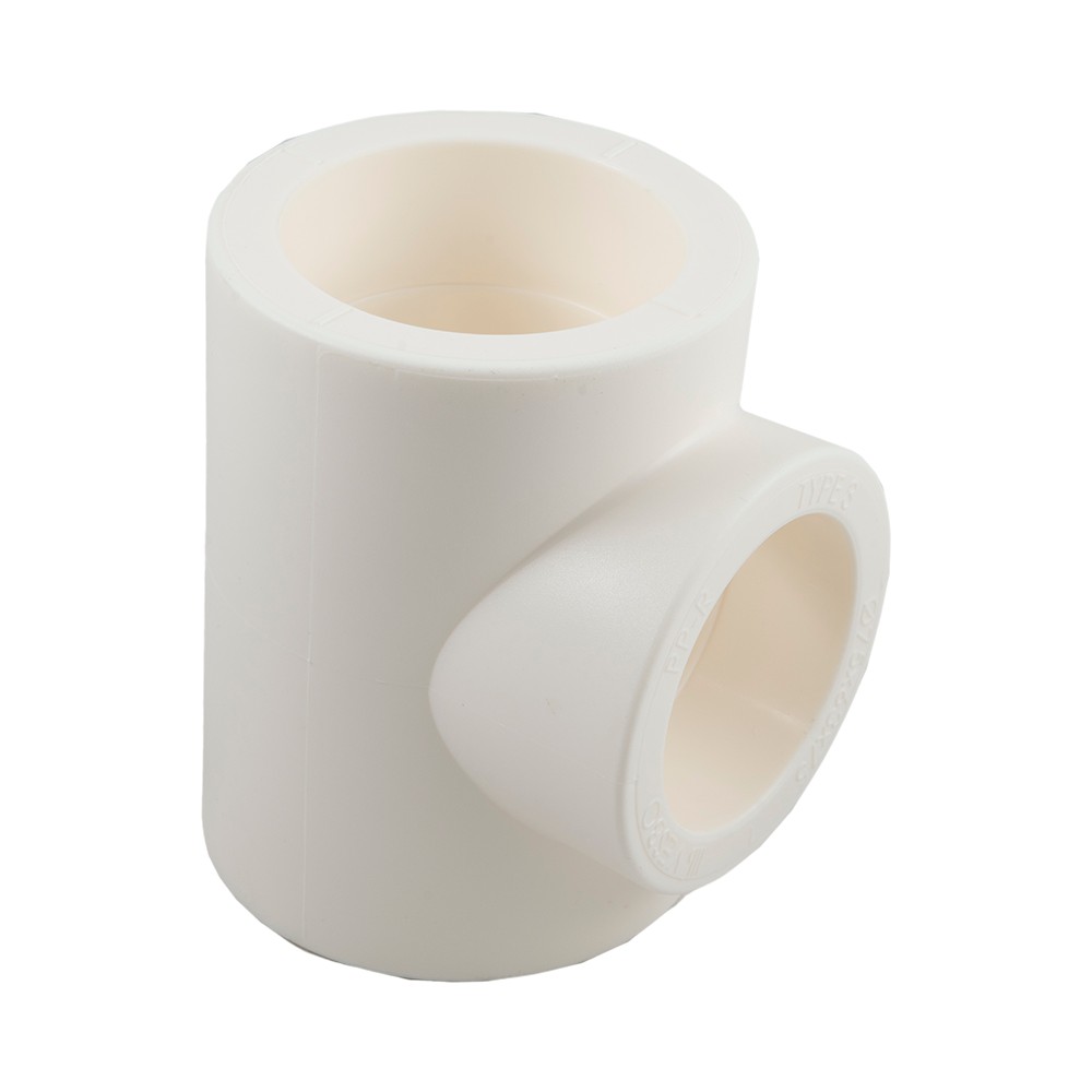 Teu redus PPR 75 mm Vesbo, 63 x 75 mm, filet interior, alb Teu redus PPR 75 mm Vesbo, 63 x 75 mm, filet interior, alb
