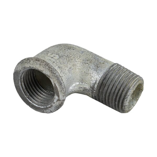 Cot 90°, fonta zincata nr.1, filet interior x filet exterior, 1/2 inch
