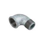 Cot 90° nr 1, fonta zincata, filet interior x filet exterior, 3/4 inch
