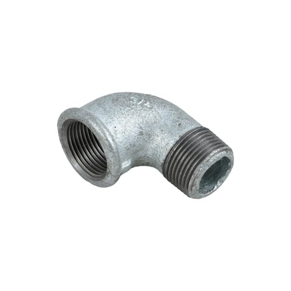 Cot 90° nr 1, fonta zincata, filet interior x filet exterior, 3/4 inch