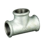 Teu 90°, filet interior, fonta, zincat, 1/2 inch