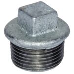 Dop zincat filet exterior, 1 inch