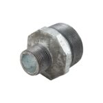 Niplu redus, fonta, zincat, 2 inch x 1 inch