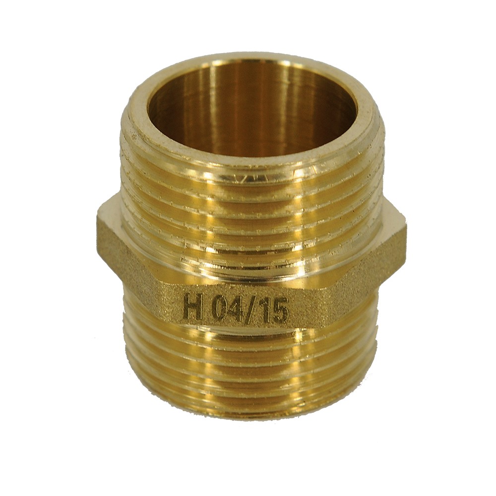 Niplu alama Ferro N04Z, diametru 3/4" Niplu alama Ferro N04Z, diametru 3/4"