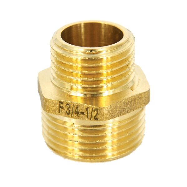 Niplu redus alama Ferro N10Z, diametru 3/4" x 1/2"