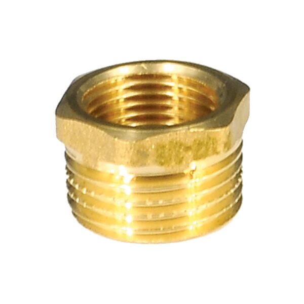 Reductie R02Z Ferro, alama, 1/2 inch x 3/8 inch
