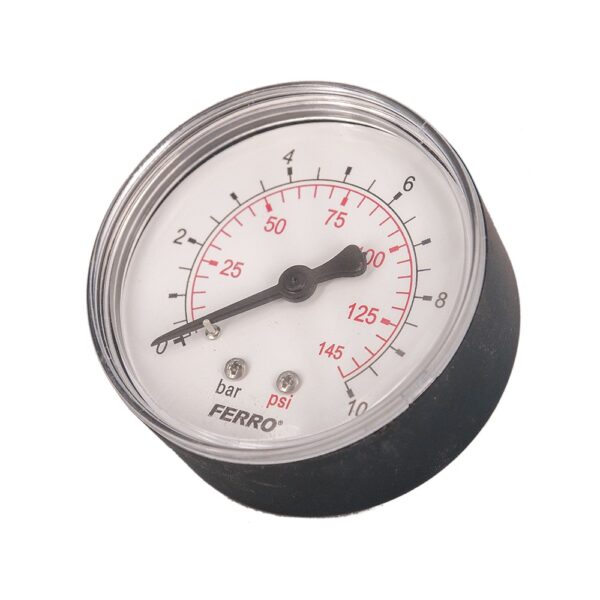 Manometru axial Ferro M6310A, 63 mm, 1/4", 0-10 bar