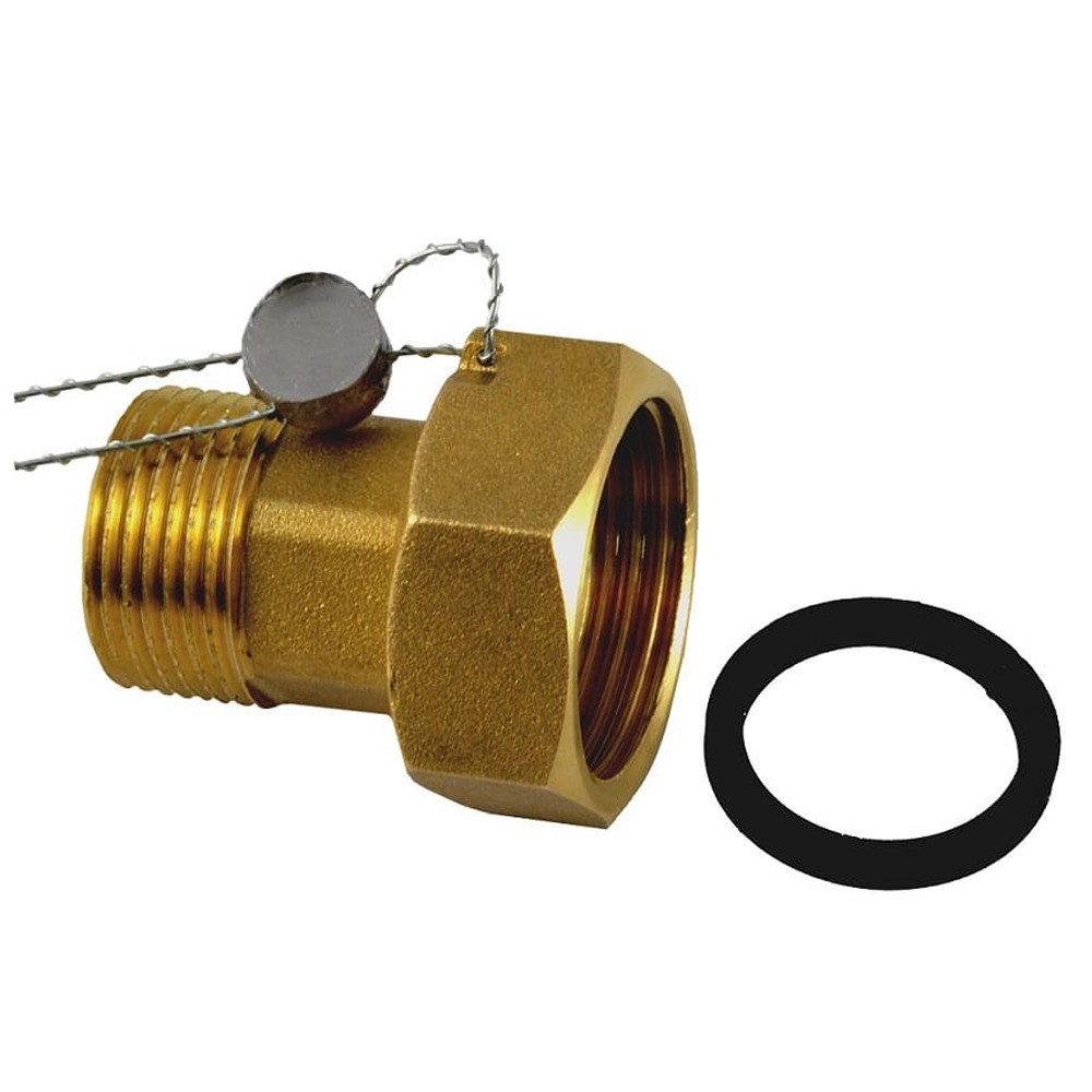 Set 2 x racord apometru Ferro SG12, alama, 3/4" Set 2 x racord apometru Ferro SG12, alama, 3/4"