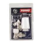Set robineti cu cap termostatic Ferro ZTM08, 1/2″
