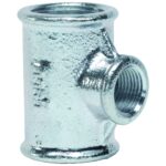 Teu redus Gebo, fonta zincata, 1 1/2''x1''x1 1/2''