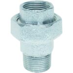 Olandez Gebo, fonta zincata, filet interior-exterior, 1 inch