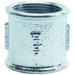 Mufa Gebo, filet interior-interior, fonta zincata, 1"