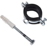 Colier cu garnitura, surub si diblu, 3/4"
