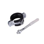 Colier cu garnitura metalic cu surub si diblu, 3/8 "
