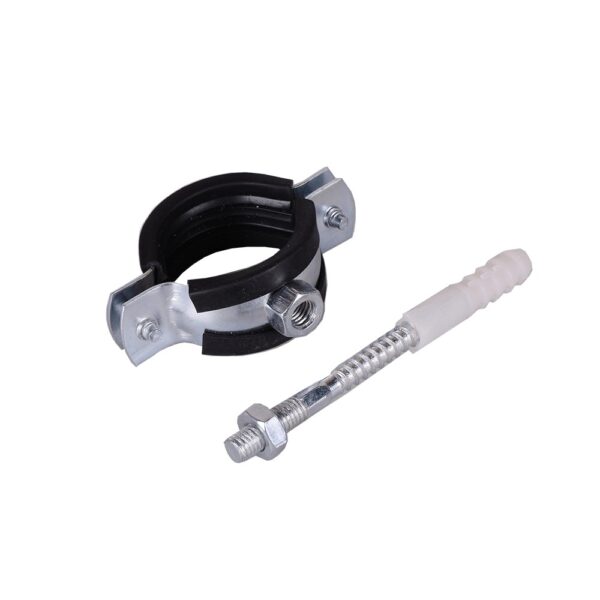 Colier cu garnitura metalic cu surub si diblu, 3/8 "