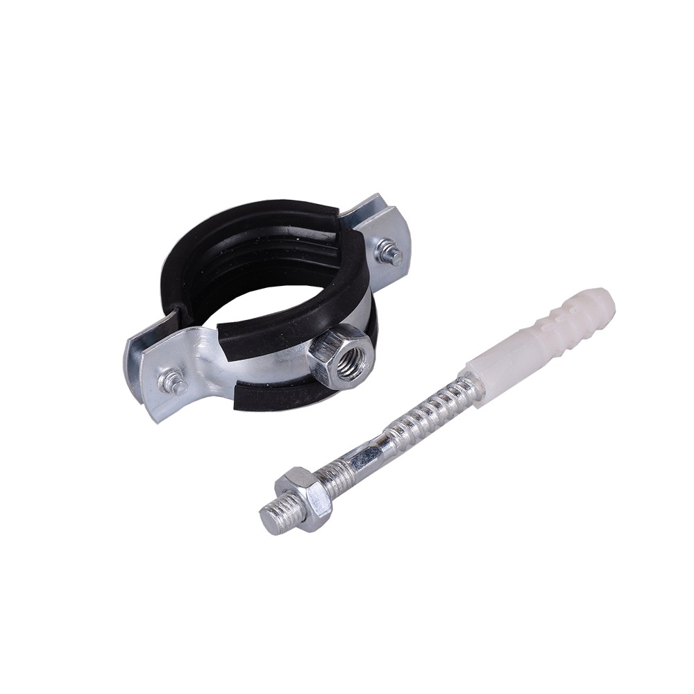 Colier cu garnitura metalic cu surub si diblu, 3/8 " Colier cu garnitura metalic cu surub si diblu, 3/8 "