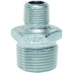 Niplu redus Gebo, fonta zincata, 1 1/2" x 3/4"