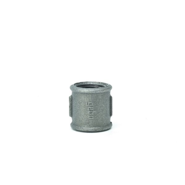 Mufa egala Gebo, filet interior-interior, fonta neagra, 2"