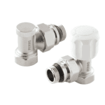 Set robineti calorifer tur-retur coltar Ferro ZGYU2, 1/2″, argintiu (cod 10825972)