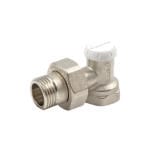 Robinet calorifer retur coltar Tiemme, 1/2″, argintiu