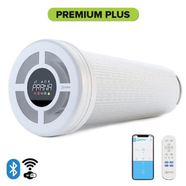 Recuperator de caldura descentralizat Prana 200C Premium Plus, Wi-Fi, senzor CO2 si VOC, 140 mc/h, 200 mm