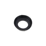 Garnitura clopot WC, cauciuc, negru, 60 x 60 x 30 mm