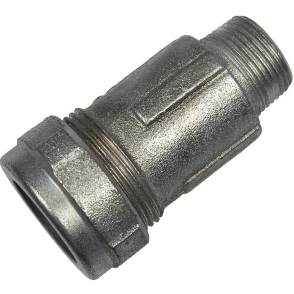 Mufa rapida, filet interior-exterior, fonta zincata, 3/4 inch