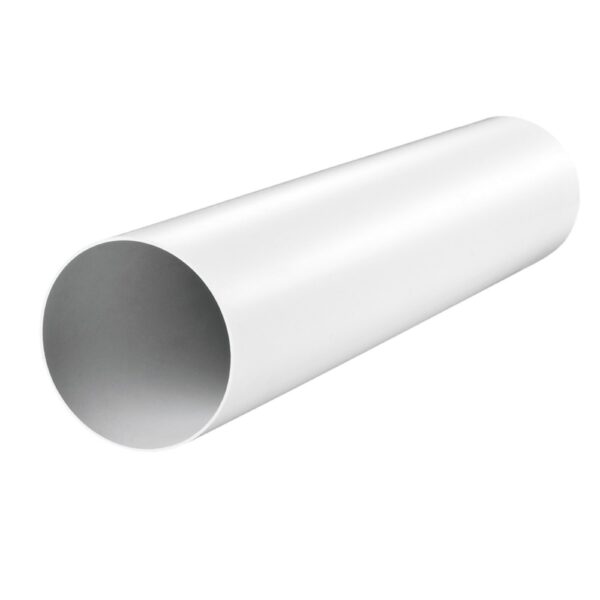 Tub rotund PVC ventilatie Vents, 100 mm, 0,35 m, alb