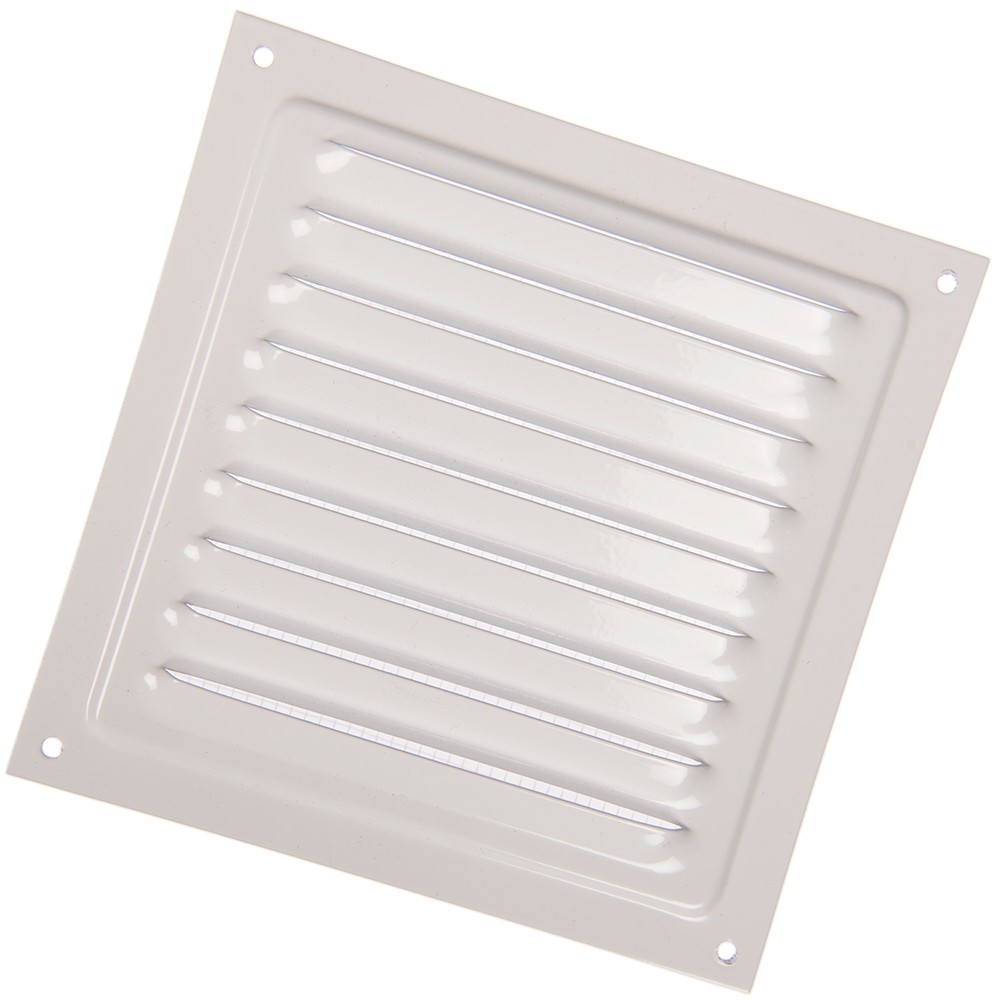 Grila ventilatie metalica Vents, otel, 200 x 200 mm, alba Grila ventilatie metalica Vents, otel, 200 x 200 mm, alba