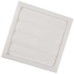 Grila ventilatie cu jaluzele gravitationale Vents, racord 125 mm, 186 x 186 mm, alba