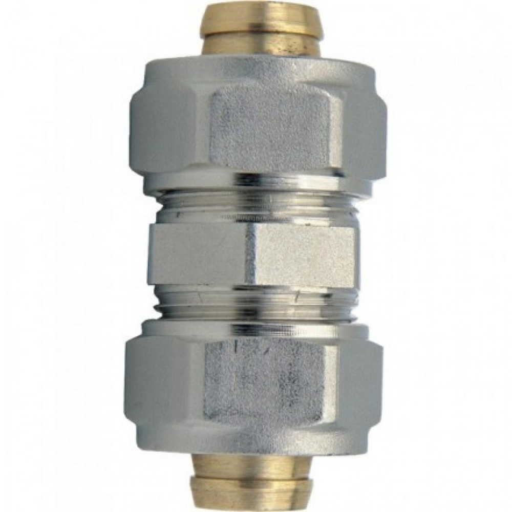 Racord egal pentru teava multistrat, alama, 20 x 20 mm Racord egal pentru teava multistrat, alama, 20 x 20 mm