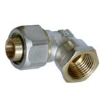 Cot pentru teava multistrat, alama, filet interior, 20 mm x 1/2 inch