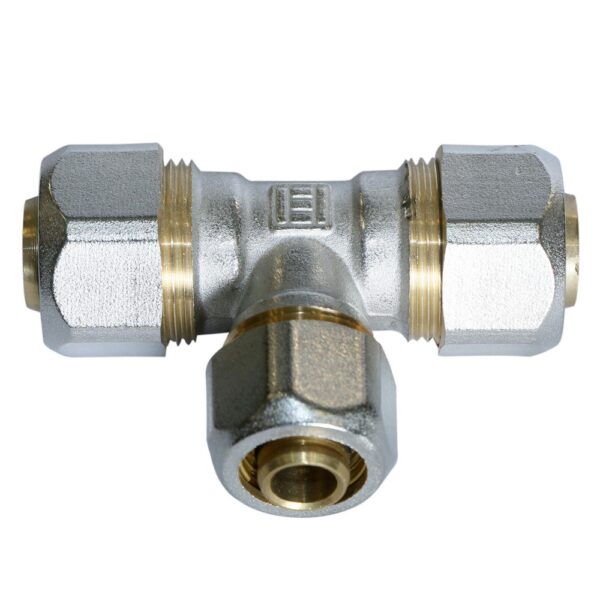 Teu redus pentru teava multistrat, alama, 20 x 16 x 20 mm