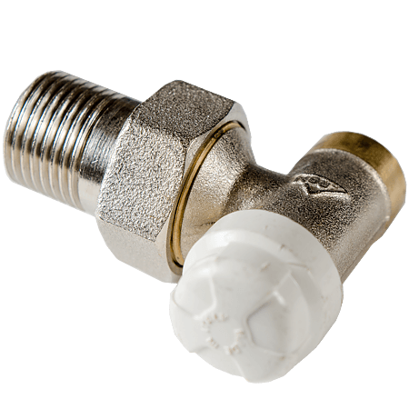 Robinet calorifer retur drept, 1/2″, nichel