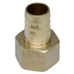 Racord portfurtun, filet interior, alama, galben, 1/2" x 14 mm