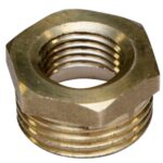 Reductie Termosanitar, alama, galben, 1/2 x 1/4 inch