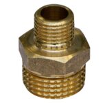 Niplu redus alama Termosanitar, diametru 1/2" x 1/4"