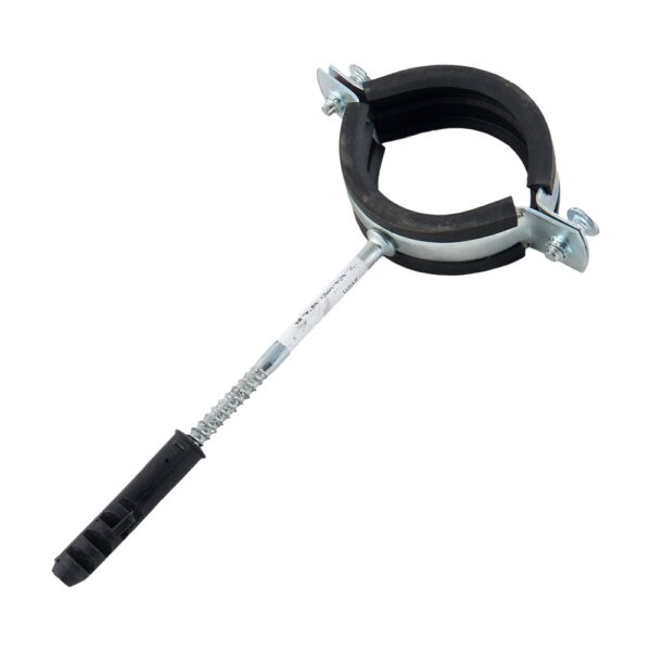 Colier tija cu garnitura, metal, argintiu/negru, 1 1/2"