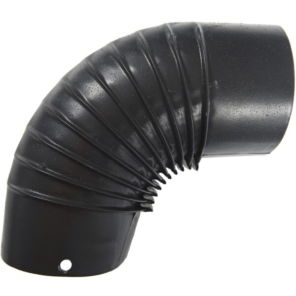 Cot burlan emailat, 130 mm, negru mat