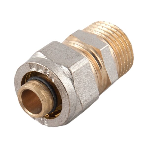 Racord pentru teava multistrat, alama, filet exterior, 16 mm x 1/2 inch (cod 11120392)