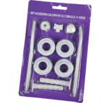 Set accesorii montaj calorifer, alb
