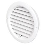 Grila ventilatie rotunda reglabila Vents, PVC, 150 mm, alba