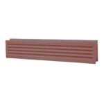Grila de usa dubla Vents, 430 x 80 mm, maro