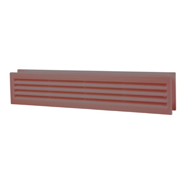 Grila de usa dubla Vents, 430 x 80 mm, maro