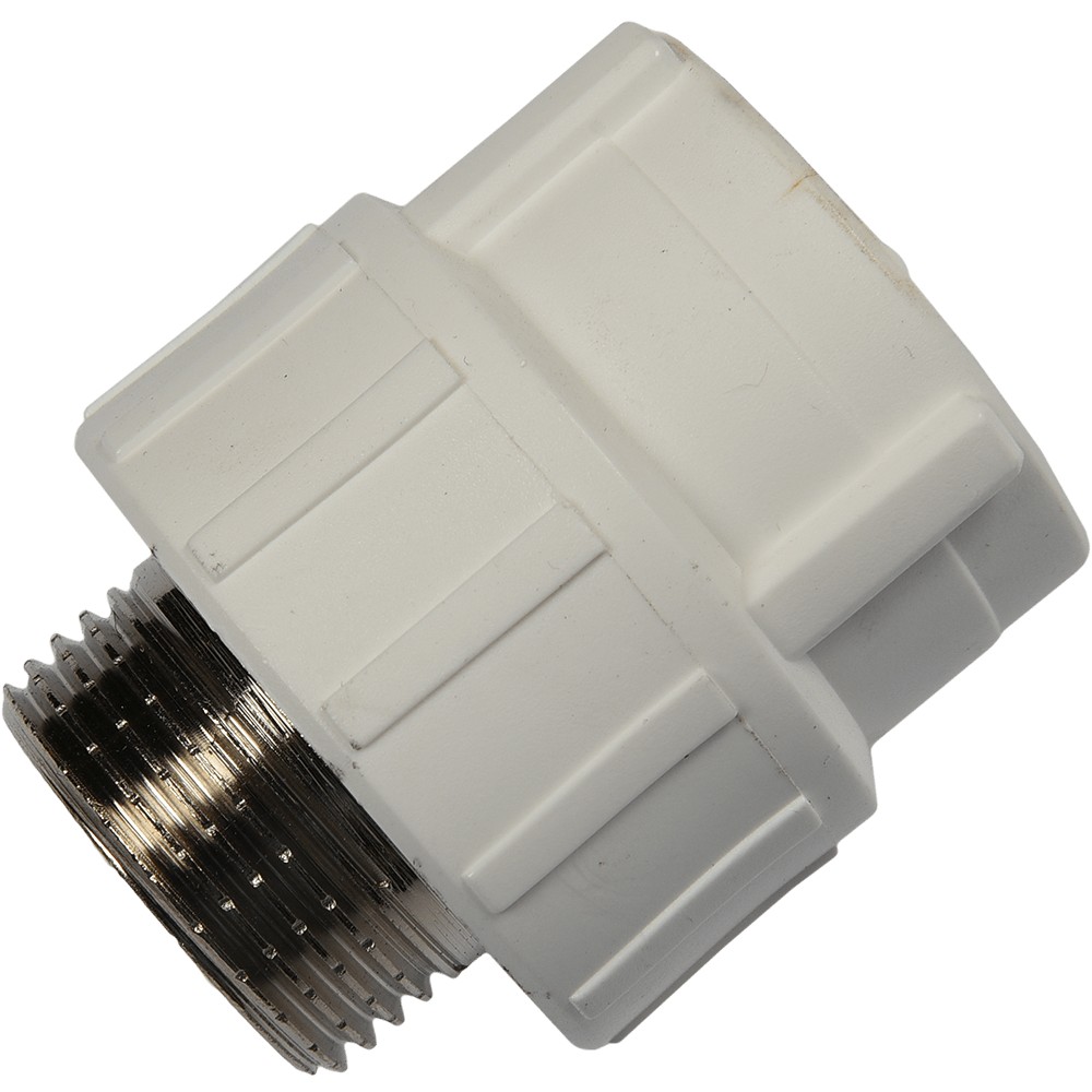 Mufa PPR 25 mm Formull, 3/4", filet exterior, alb Mufa PPR 25 mm Formull, 3/4", filet exterior, alb