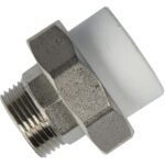 Racord olandez alama Formull, filet exterior, PPR, alb, 25 mm x 3/4 inch